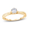 Thumbnail Image 1 of Diamond Solitaire Twist Engagement Ring 3/4 ct tw Round 14K Yellow Gold (I2/I)