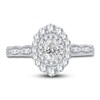 Thumbnail Image 3 of Diamond Engagement Ring 3/4 ct tw Oval/Round 14K White Gold