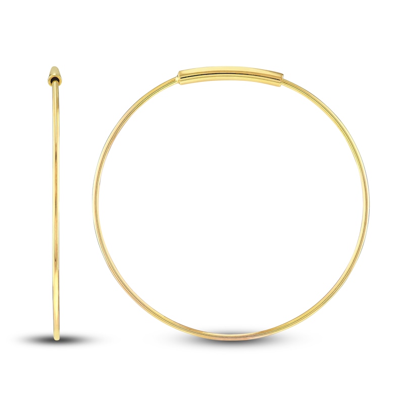 Main Image 2 of Round Endless Hoop Earrings 14K Yellow Gold 25mm