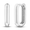 Thumbnail Image 1 of Huggie Earrings 14K White Gold 15mm