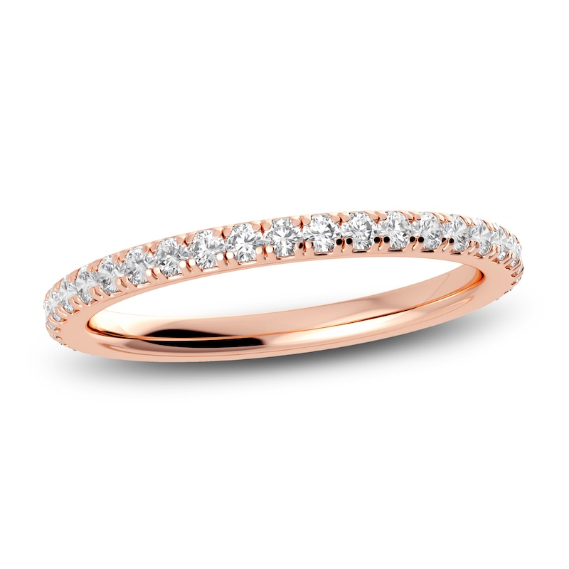 Main Image 1 of Juliette Maison Natural White Sapphire Eternity Ring 10K Rose Gold