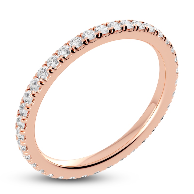 Main Image 2 of Juliette Maison Natural White Sapphire Eternity Ring 10K Rose Gold