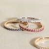 Thumbnail Image 4 of Juliette Maison Natural White Sapphire Eternity Ring 10K Rose Gold