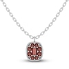 Thumbnail Image 0 of Juliette Maison Natural Garnet Pendant Necklace 10K White Gold