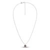 Thumbnail Image 1 of Juliette Maison Natural Garnet Pendant Necklace 10K White Gold