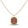 Thumbnail Image 0 of Juliette Maison Natural Garnet Pendant Necklace 10K Yellow Gold