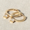 Thumbnail Image 3 of Juliette Maison Natural Pink Tourmaline Starburst Drop Earrings 10K White Gold