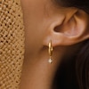 Thumbnail Image 4 of Juliette Maison Natural Pink Tourmaline Starburst Drop Earrings 10K White Gold
