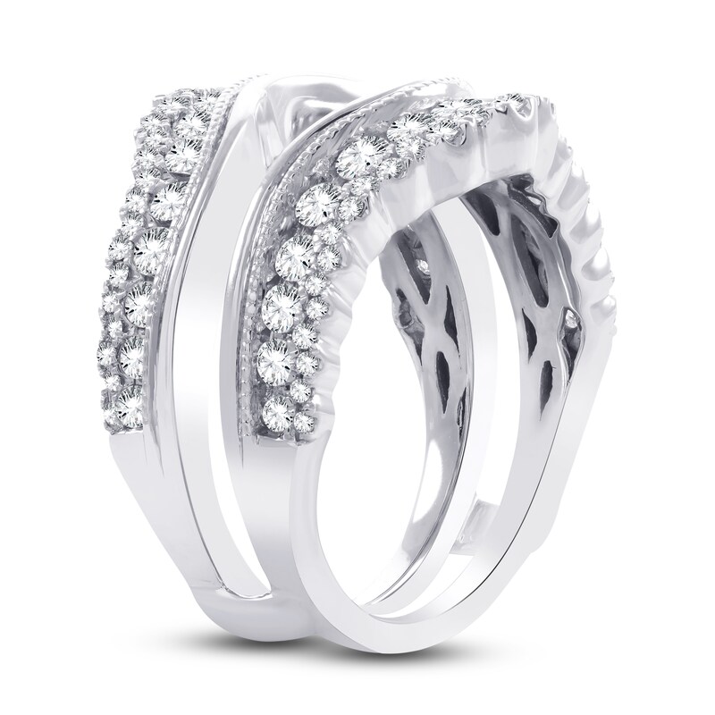 Main Image 2 of Lab-Created Diamond Enhancer Band 1-1/4 ct tw Round 14K White Gold