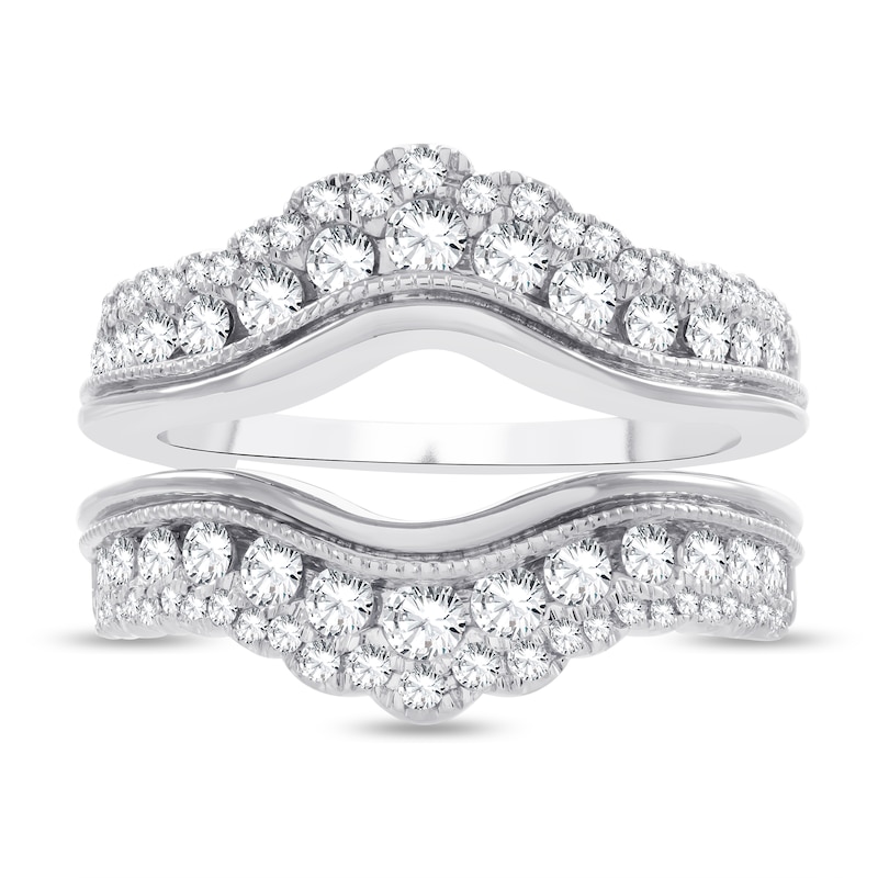 Main Image 3 of Lab-Created Diamond Enhancer Band 1-1/4 ct tw Round 14K White Gold