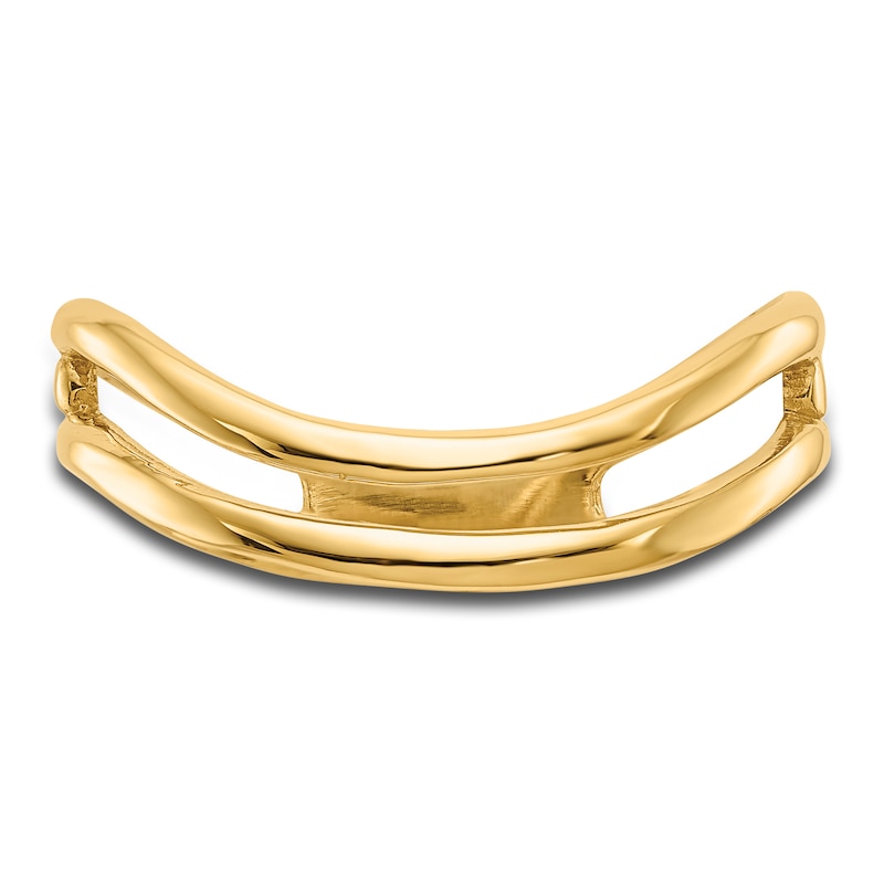 Main Image 3 of High-Polish Double Wave Ring 14K Yellow Gold