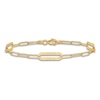 Thumbnail Image 3 of High-Polish Oval Link Bracelet 14K Yellow Gold 7&quot;