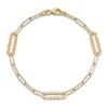 Thumbnail Image 4 of High-Polish Oval Link Bracelet 14K Yellow Gold 7&quot;