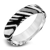 Thumbnail Image 2 of Men's Wedding Band Damascus Steel/White Tungsten 6.0mm