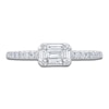 Thumbnail Image 3 of Baguette-Cut & Round Diamond Ring 1/3 ct tw 10K White Gold