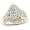 Thumbnail Image 1 of Diamond Pear Engagement Ring 3 ct tw Round 14K Yellow Gold