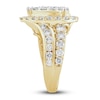 Thumbnail Image 3 of Diamond Pear Engagement Ring 3 ct tw Round 14K Yellow Gold