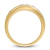 Thumbnail Image 2 of Men's Lab-Created Diamond Anniversary Band 1 ct tw Round 14K Two-Tone Gold