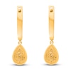 Thumbnail Image 3 of Kallati Diamond Teardrop Dangle Earrings 3/8 ct tw Round 14K Yellow Gold