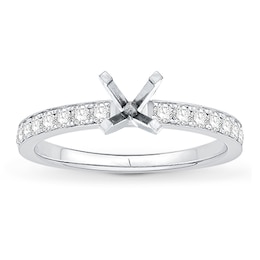 Diamond Ring Setting 1/3 ct tw Round 14K White Gold