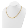 Thumbnail Image 3 of High-Polish Double Curb Chain Necklace 24K Yellow Gold 20&quot; 4.4mm