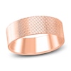 Thumbnail Image 1 of High-Polish Textured Wedding Band 14K Rose Gold 8.0mm