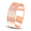 Thumbnail Image 2 of High-Polish Textured Wedding Band 14K Rose Gold 8.0mm