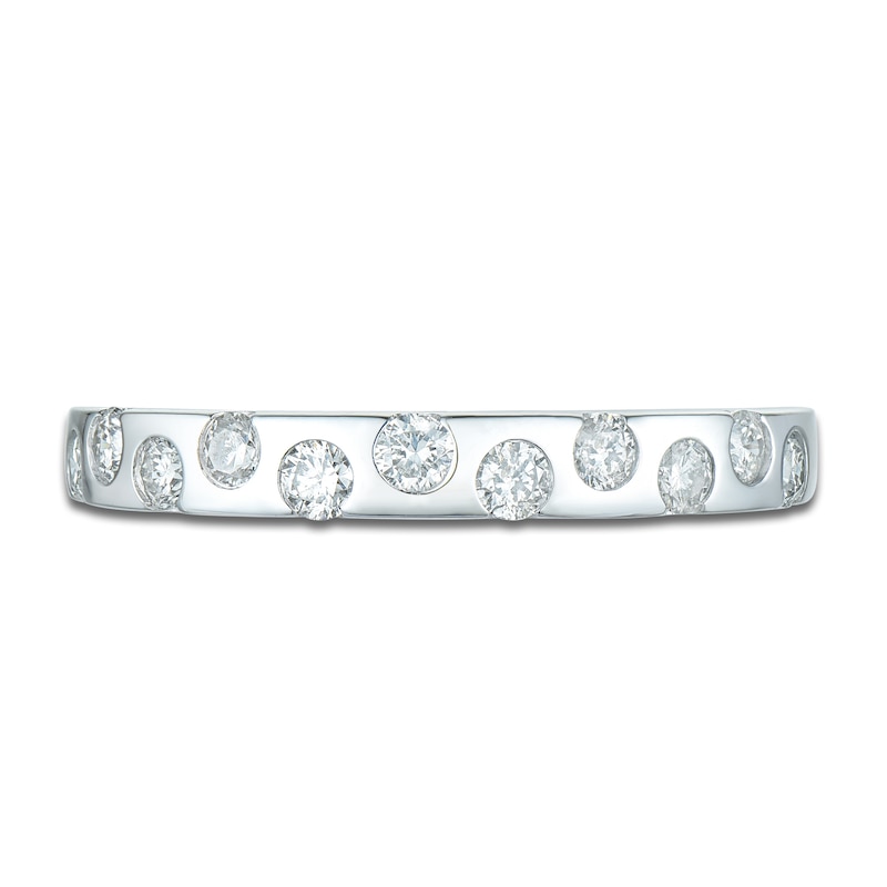 Main Image 3 of Diamond Bezel Anniversary Band 3/8 ct tw 14K White Gold