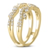 Thumbnail Image 1 of Certified Diamond Swirl Enhancer Ring 3/8 ct tw 14K Yellow Gold