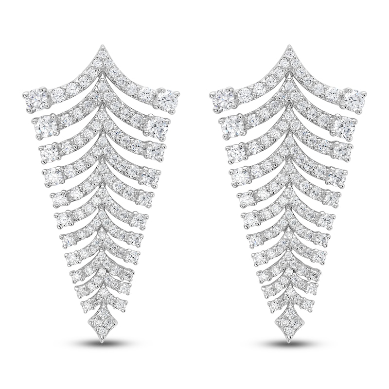 Main Image 1 of Brilliant Moments Diamond Drop Earrings 5 ct tw 14K White Gold