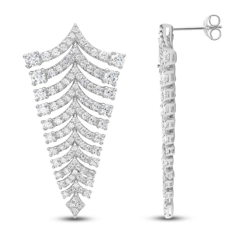 Main Image 2 of Brilliant Moments Diamond Drop Earrings 5 ct tw 14K White Gold