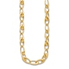 Thumbnail Image 0 of Blue Nile X Jared Tapered Oval Link Necklace 14K Yellow Gold 18"