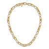 Thumbnail Image 2 of Blue Nile X Jared Tapered Oval Link Necklace 14K Yellow Gold 18"