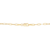 Thumbnail Image 3 of Italia D'Oro Hollow Paperclip Chain Necklace & Bracelet Set 14K Yellow Gold