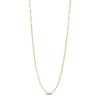 Thumbnail Image 4 of Italia D'Oro Hollow Paperclip Chain Necklace & Bracelet Set 14K Yellow Gold