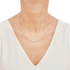 Thumbnail Image 7 of Italia D'Oro Hollow Paperclip Chain Necklace & Bracelet Set 14K Yellow Gold