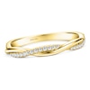 Thumbnail Image 1 of Kirk Kara Diamond Twist Wedding Band 1/6 ct tw 14K Yellow Gold