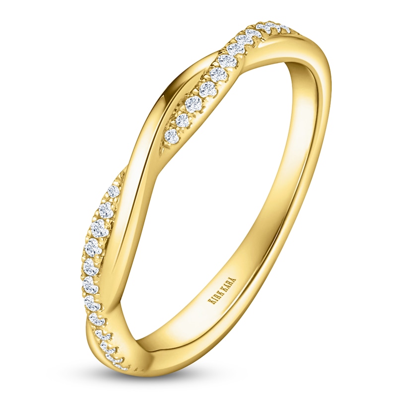 Main Image 2 of Kirk Kara Diamond Twist Wedding Band 1/6 ct tw 14K Yellow Gold