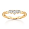 Thumbnail Image 1 of J'Lure Lab-Created Diamond Scalloped Wedding Band 1/5 ct tw 18K Yellow Gold