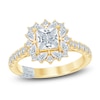 Thumbnail Image 1 of Pnina Tornai Princess-Cut Lab-Created Diamond Halo Engagement Ring 1-3/4 ct tw 14K Yellow Gold