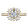 Thumbnail Image 3 of Pnina Tornai Princess-Cut Lab-Created Diamond Halo Engagement Ring 1-3/4 ct tw 14K Yellow Gold