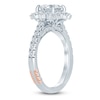 Thumbnail Image 2 of Pnina Tornai Princess-Cut Lab-Created Diamond Halo Engagement Ring 1-3/4 ct tw 14K White Gold