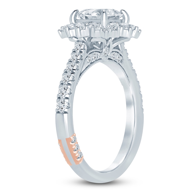 Main Image 2 of Pnina Tornai Princess-Cut Lab-Created Diamond Halo Engagement Ring 1-3/4 ct tw 14K White Gold