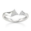 Thumbnail Image 1 of J'Lure Lab-Created Diamond Wedding Band 1/10 ct tw 18K White Gold