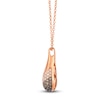 Thumbnail Image 2 of Le Vian Diamond Teardrop Necklace 3/4 ct tw 14K Strawberry Gold 19&quot;