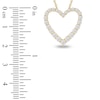 Thumbnail Image 4 of Lab-Created Diamond Graduated Open-Heart Necklace 1 ct tw 14K Yellow Gold 18&quot;