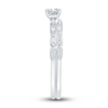 Thumbnail Image 1 of Diamond Bridal Set 3/4 ct tw Cushion/Baguette 14K White Gold