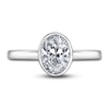 Thumbnail Image 3 of Diamond Solitaire Engagement Ring 2 ct tw Bezel-Set Oval 14K White Gold (I2/I)