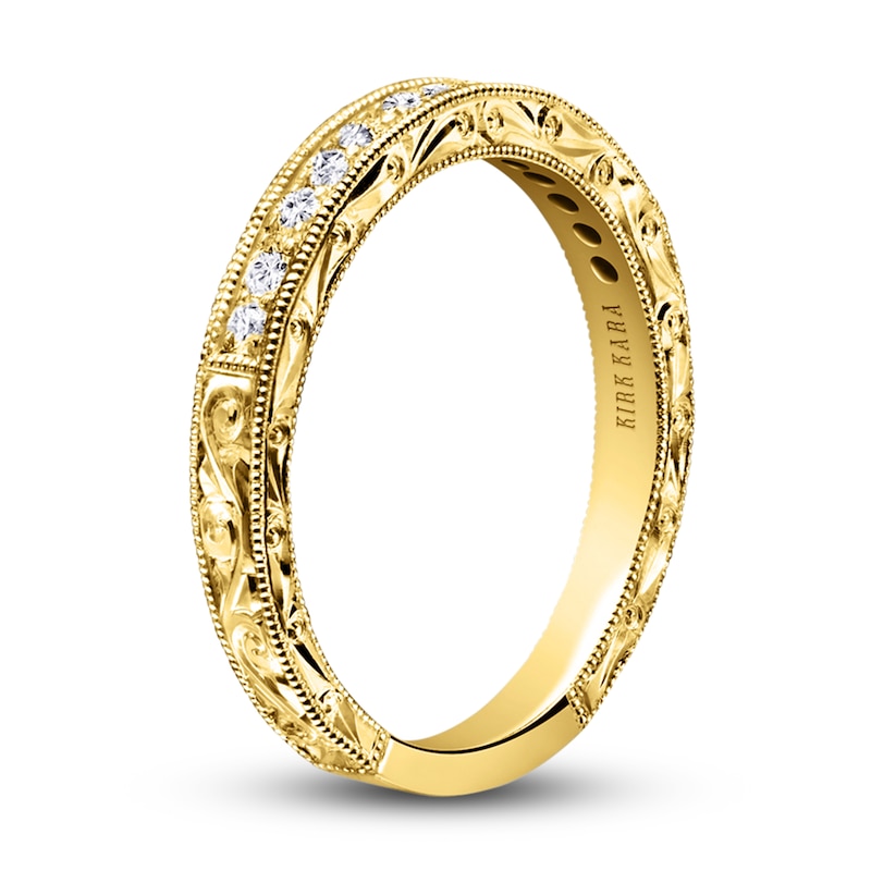 Main Image 2 of Kirk Kara Diamond Wedding Band 1/5 ct tw Round 18K Yellow Gold