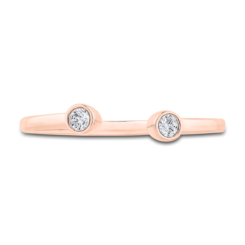 Main Image 4 of Diamond Ring 1/15 ct tw Round 10K Rose Gold